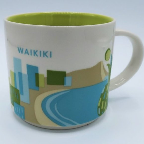 Waikiki  Starbucks  You Are Here Collection 14oz Coffee Mug - Picture 1 of 7